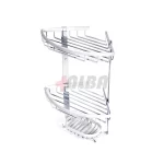 سبد کنج حمام آلومینیومی 2 طبقه آلبا