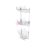 سبد کنج حمام آلومینیومی 3 طبقه آلبا - تصویر 2