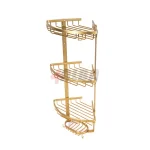 سبد کنج حمام آلومینیومی 3 طبقه آلبا - تصویر 3