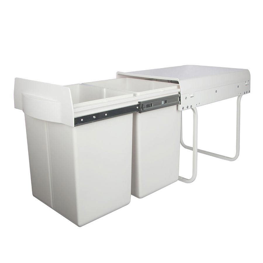 meloni18 سطل دو مخزنه ریلی نصب از کف ارام بند کد 9128 ملونی - تصویر 1